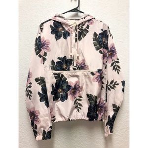 Floral Windbreaker Rain Jacket